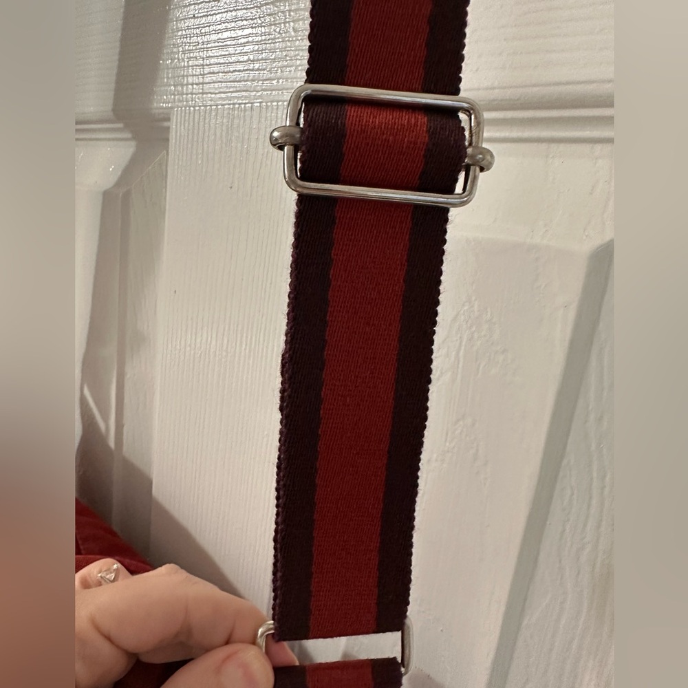 Hermes canvas Red crossbody Bag - Picture 6 of 13